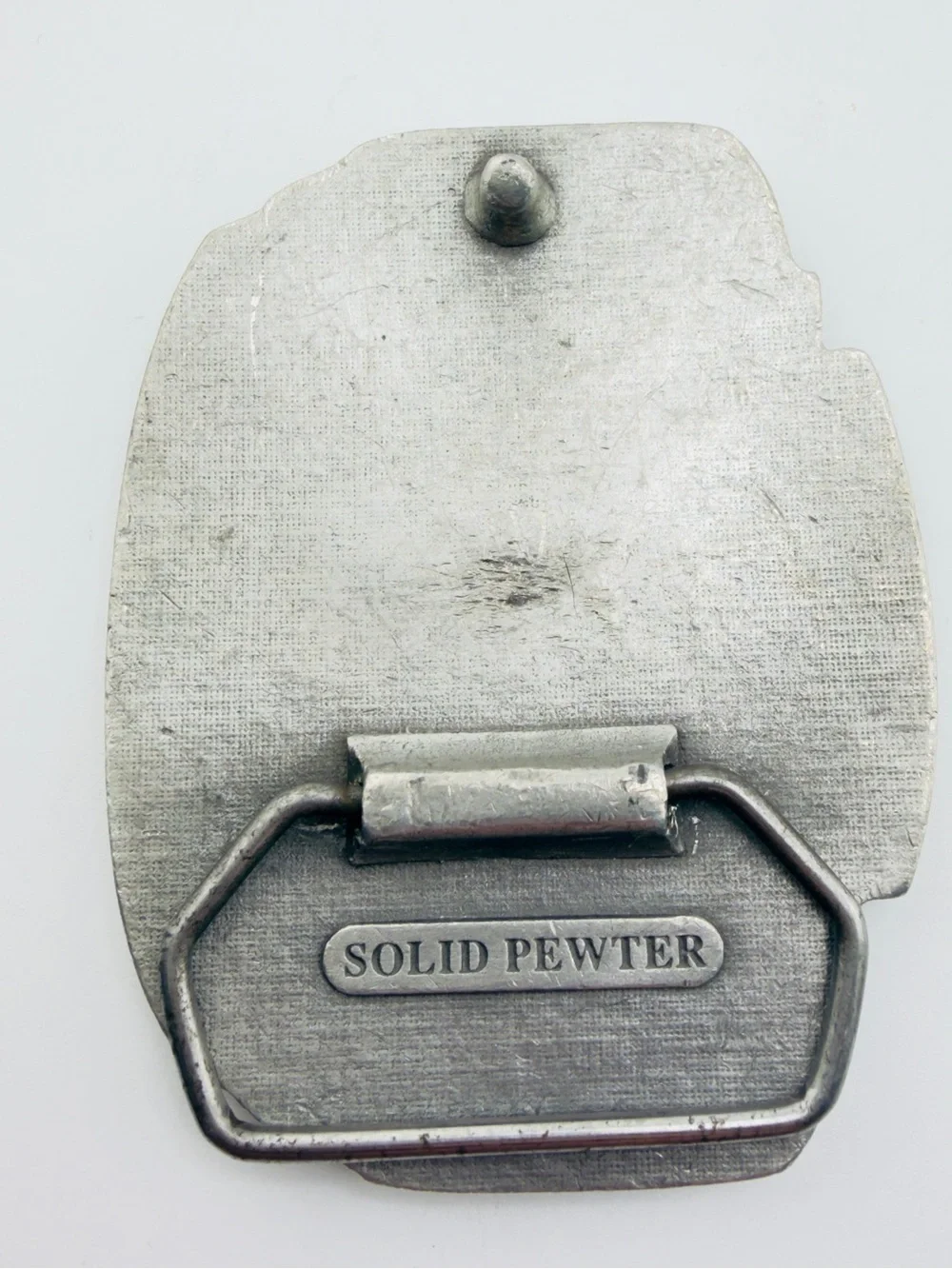 Vintage Union Pacific Railroad Solid Pewter Belt Buckle